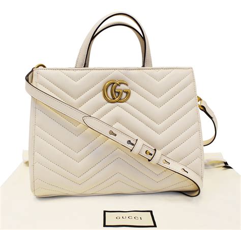 gucci marmont small bag white|gg marmont small tote bag.